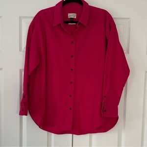 Universal Thread Fuchsia Button-Up Shirt Size XL